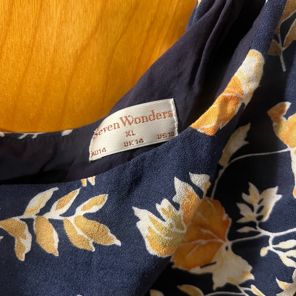 Seven Wonders Floral One-Shoulder Top (skirt in separate listing) - Picture 3 of 4